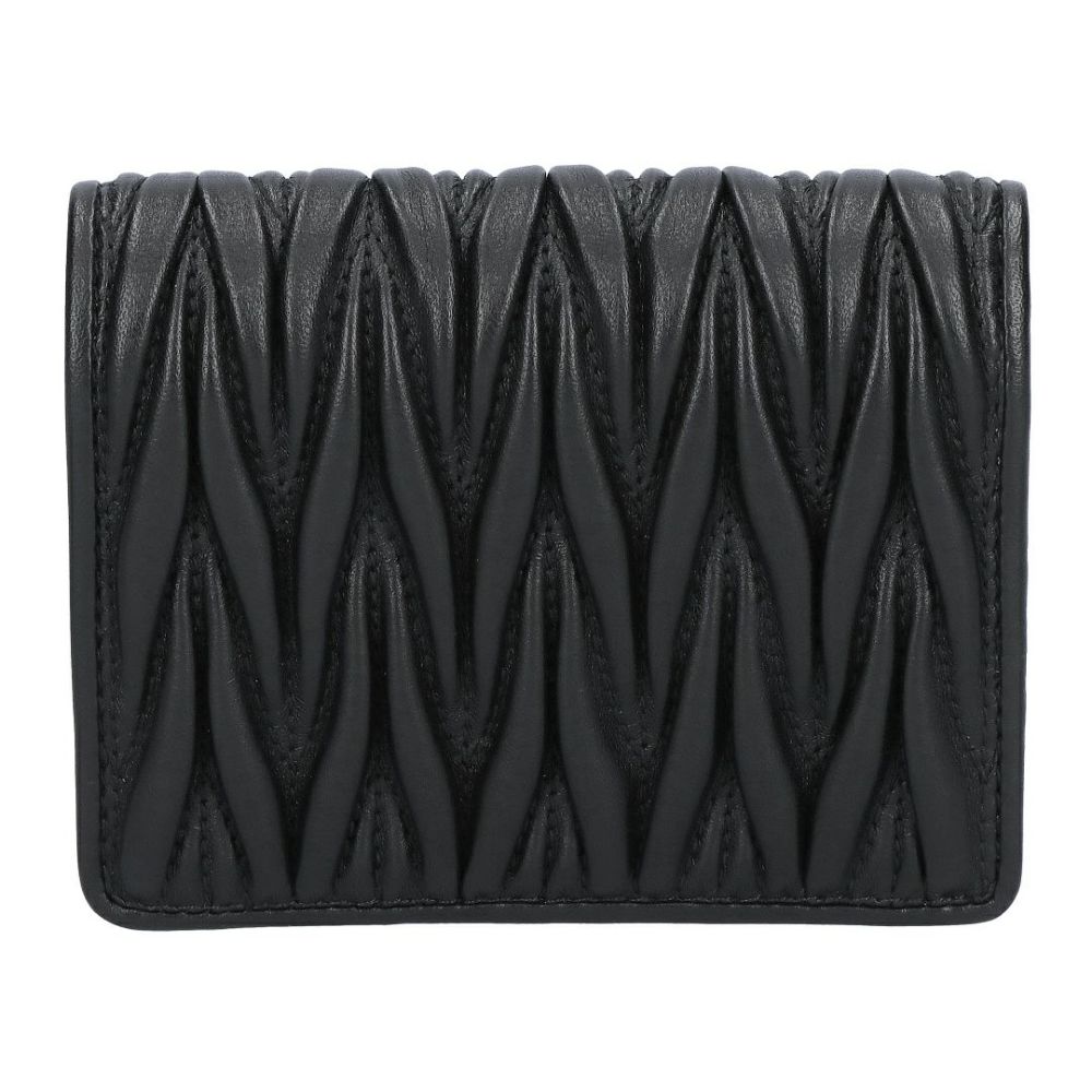 ミュウミュウ MIUMIU 折財布 二つ折り財布 MATELASSE マトラッセ マテラッセ 5MV204 AFPP F0002 NERO 【お取り寄せ】