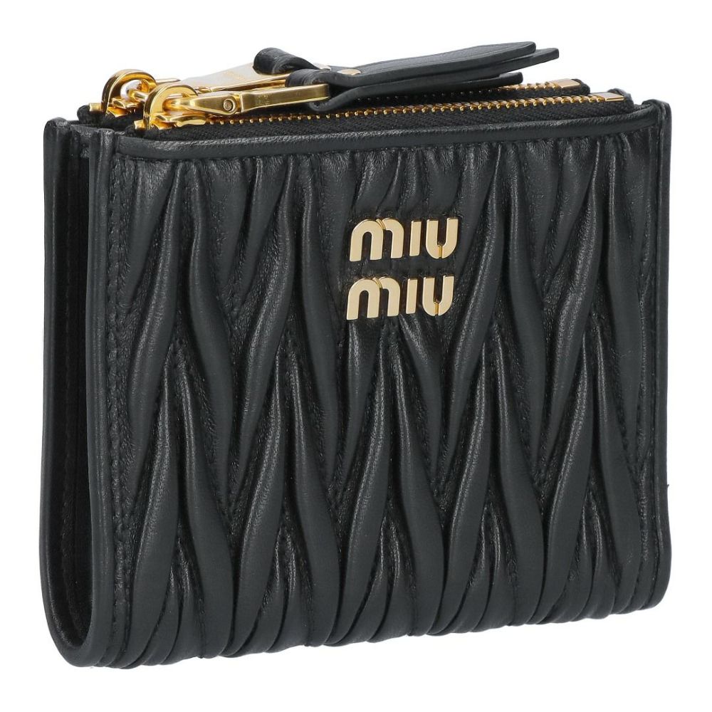 ミュウミュウ MIUMIU 折財布 二つ折り財布 MATELASSE マトラッセ マテラッセ 5ML024 AFPP F0002 NERO 【お取り寄せ】