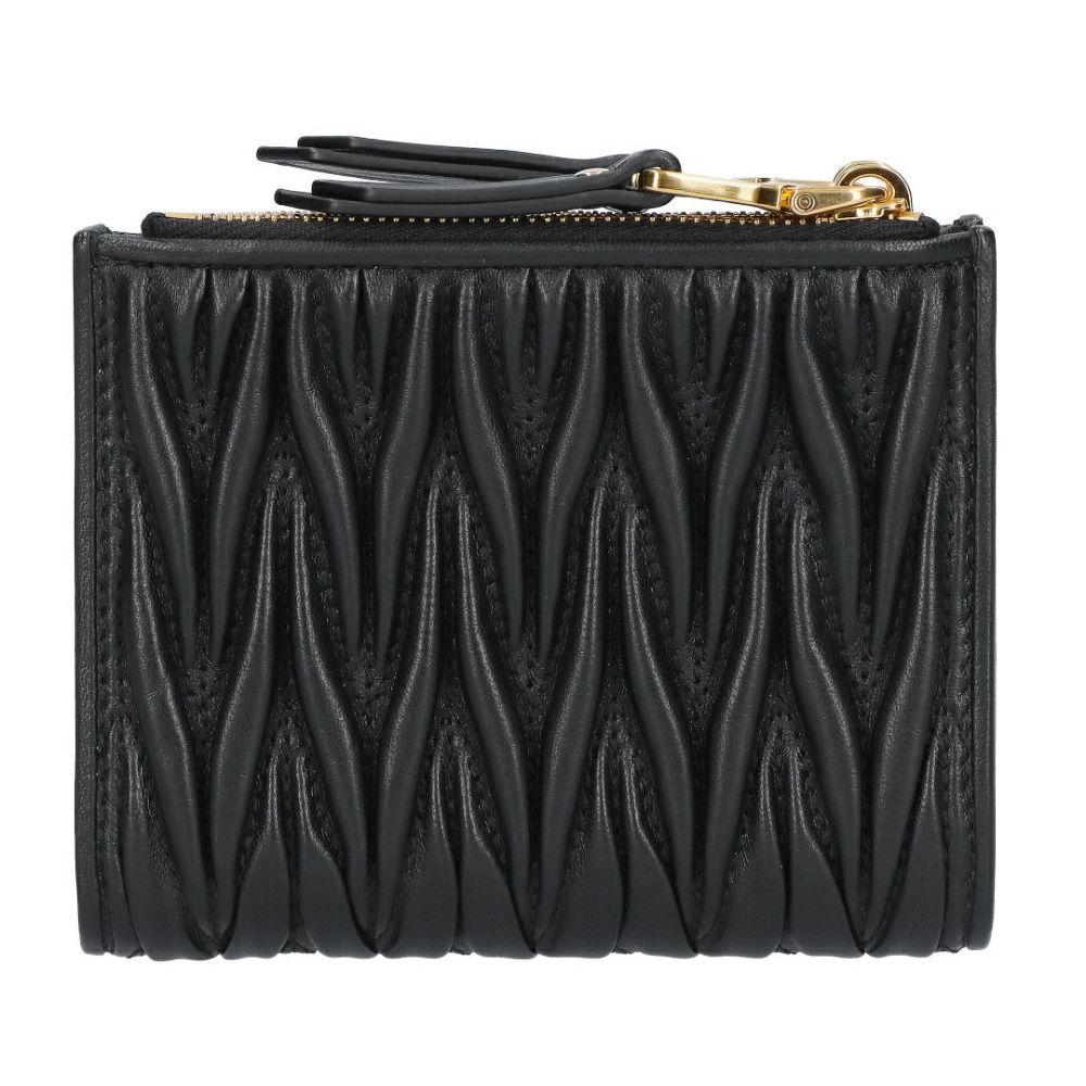 ミュウミュウ MIUMIU 折財布 二つ折り財布 MATELASSE マトラッセ マテラッセ 5ML024 AFPP F0002 NERO 【お取り寄せ】