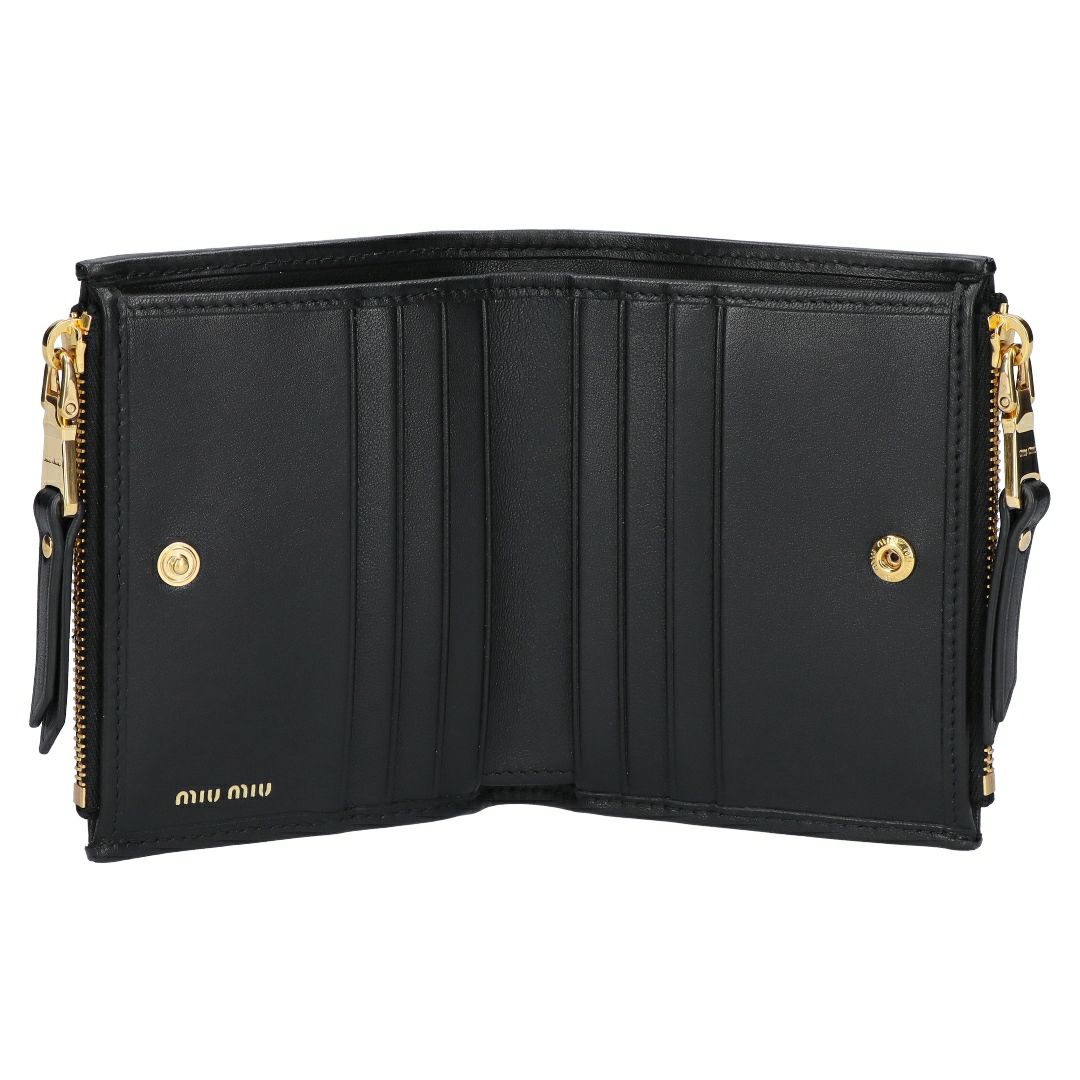 ミュウミュウ MIUMIU 折財布 二つ折り財布 MATELASSE マトラッセ マテラッセ 5ML024 AFPP F0002 NERO 【お取り寄せ】