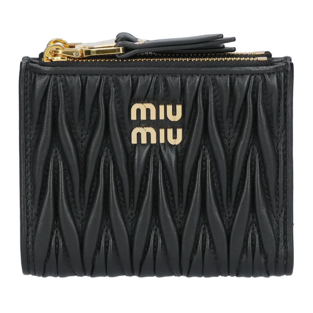 ミュウミュウ MIUMIU 折財布 二つ折り財布 MATELASSE マトラッセ マテラッセ 5ML024 AFPP F0002 NERO 【お取り寄せ】