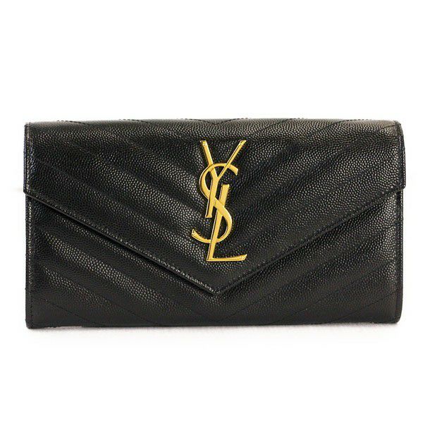 サンローラン パリ 財布 長財布 SAINT LAURENT PARIS 372264 BOW01 1000 NERO 【MONOGRAMME】