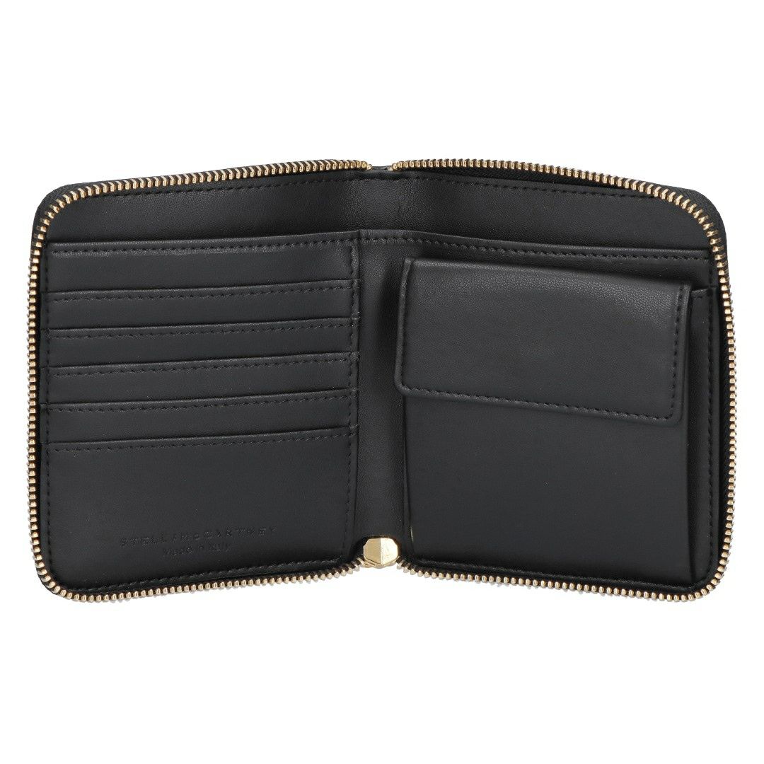ステラマッカートニー STELLA MCCARTNEY 折財布 二つ折り財布 ステラロゴ ウォレット 7P0009 WP0057 1000 BLACK