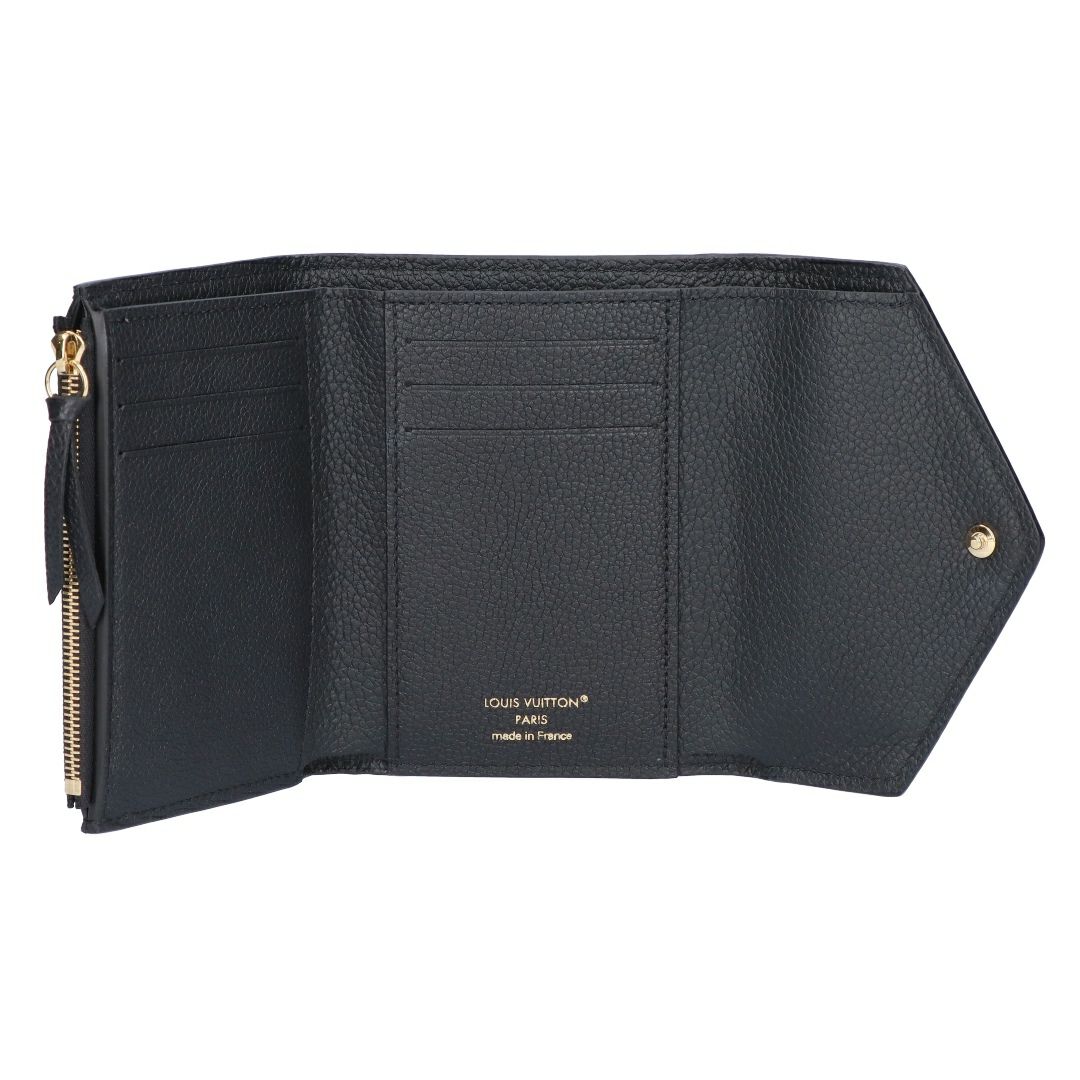 ルイヴィトン LOUIS VUITTON 折財布 三つ折り財布 アンプラント M80968 ブラック ベージュ ポルトフォイユ･ヴィクトリーヌ