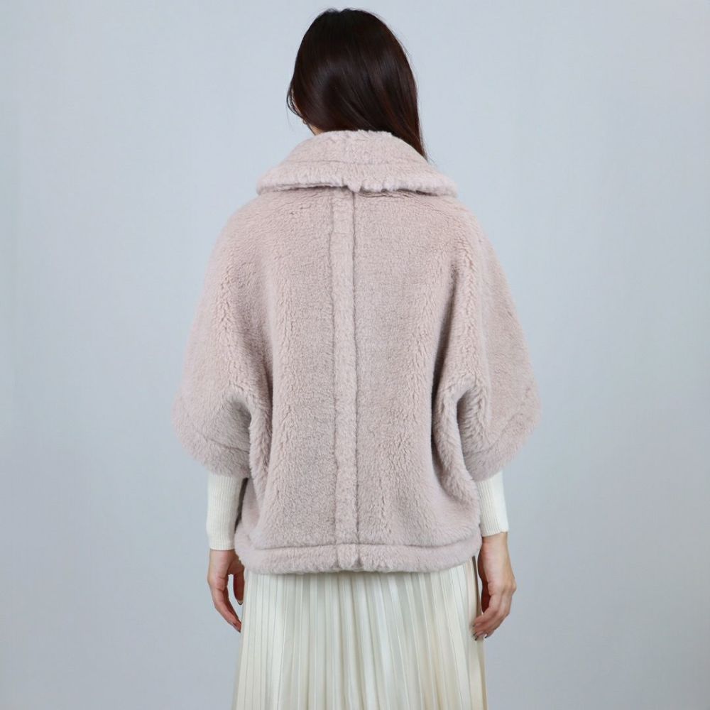 マックスマーラ MAXMARA レディース ケープ ショートコート NEWTERZO1 ニューテルツォ 2524736062 600 テディベア ボクシーケープ アルパカ