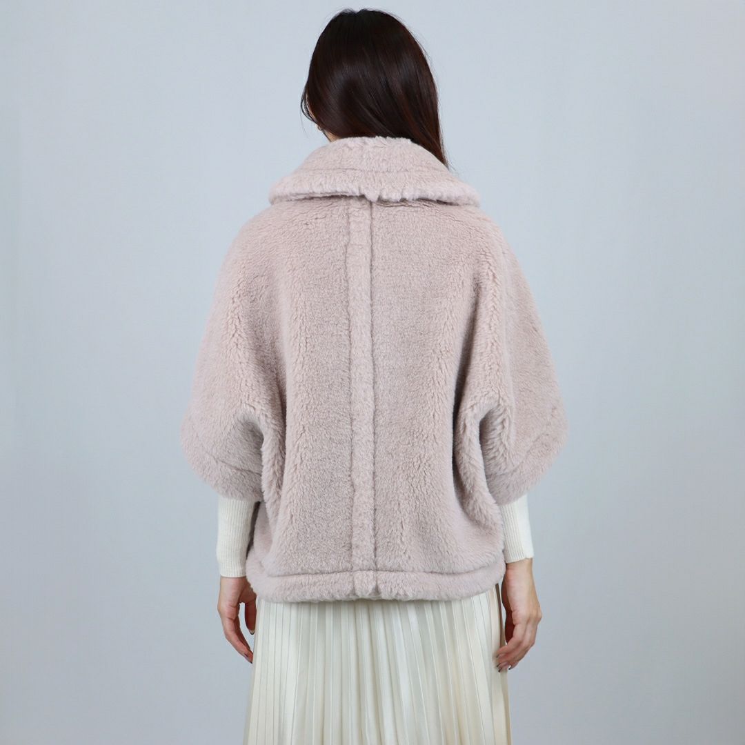 マックスマーラ MAXMARA レディース ケープ ショートコート NEWTERZO1 ニューテルツォ 2524736062 600 テディベア ボクシーケープ アルパカ