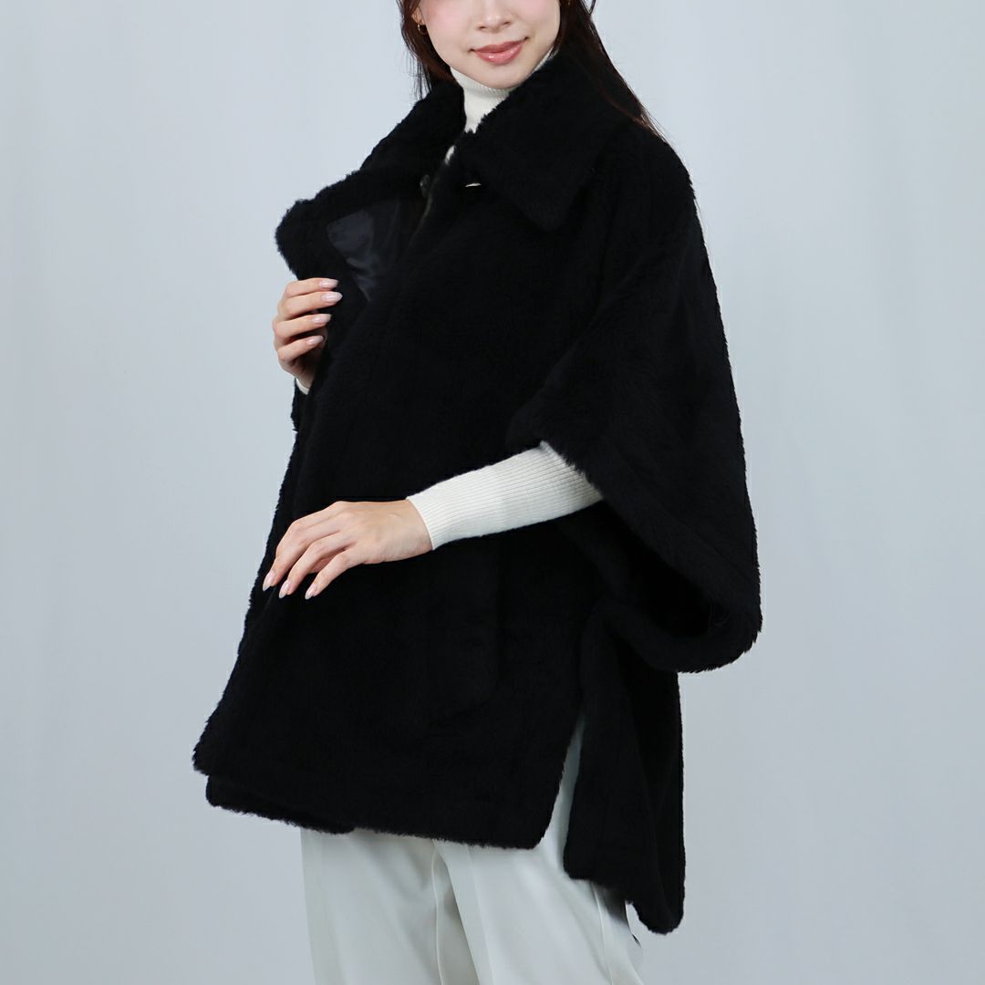 マックスマーラ MAXMARA レディース ケープ ボアジャケット TEBE1 テベ 2524736122 600 テディベア アルパカ