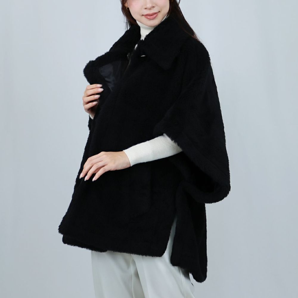 マックスマーラ MAXMARA レディース ケープ ボアジャケット TEBE1 テベ 2524736122 600 テディベア アルパカ