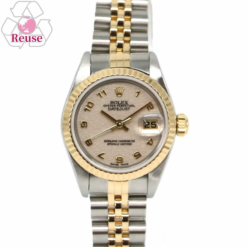 【リユース品】 ロレックス ROLEX 時計 レディースウォッチ デイトジャスト 69173 文字盤：アイボリーコンピュータ 【お取り寄せ】