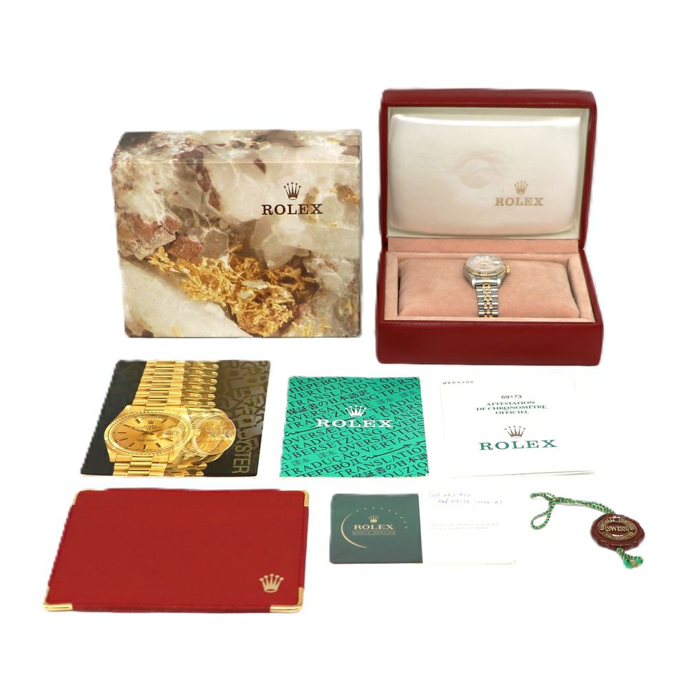 【リユース品】 ロレックス ROLEX 時計 レディースウォッチ デイトジャスト 69173 文字盤：アイボリーコンピュータ 【お取り寄せ】