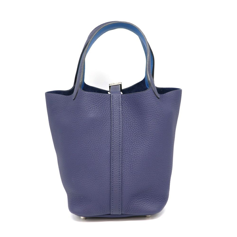 【リユース品】 エルメス HERMES バッグ ハンドバッグ ピコタンロック PM ブルーアンクル/シルバー金具 【お取り寄せ】