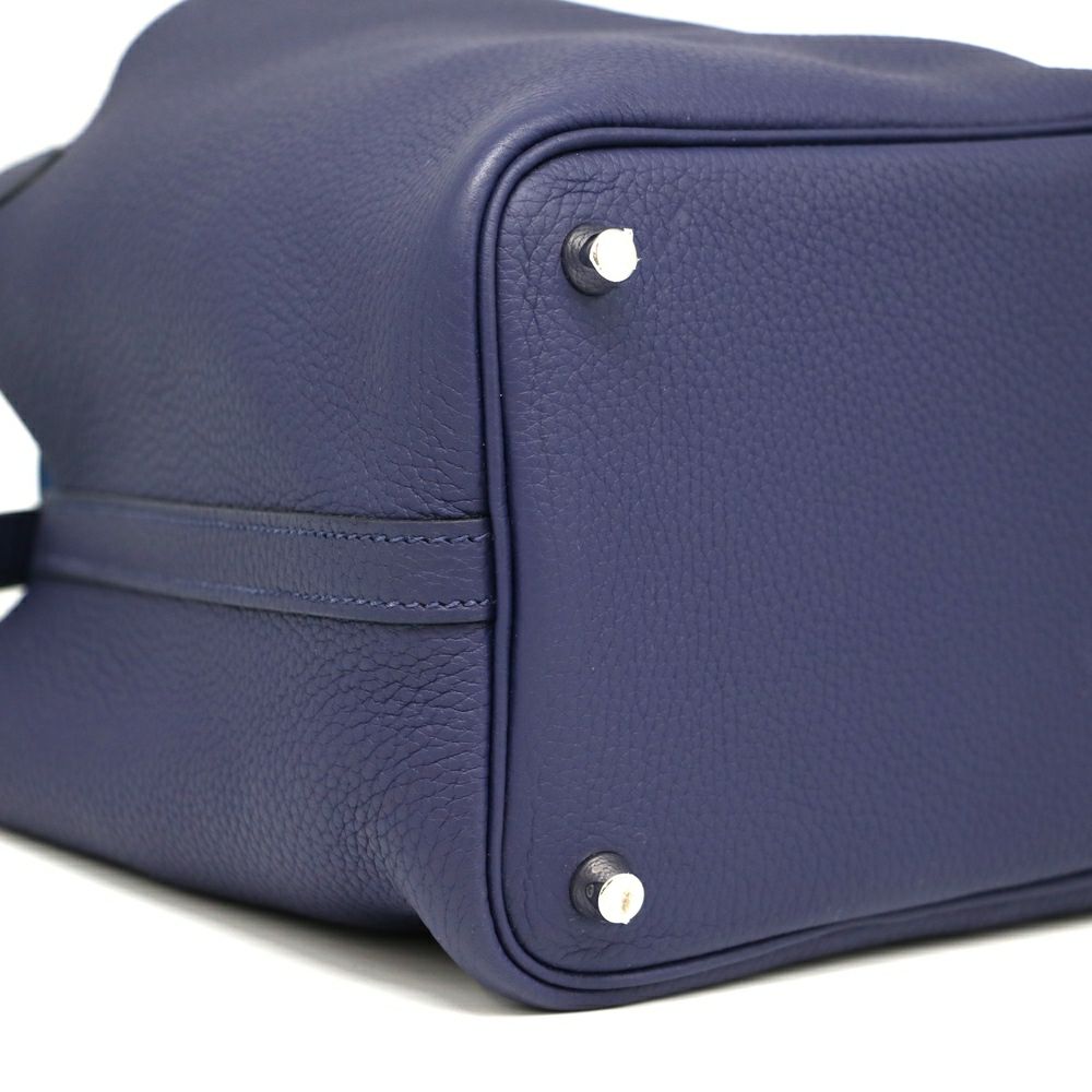 【リユース品】 エルメス HERMES バッグ ハンドバッグ ピコタンロック PM ブルーアンクル/シルバー金具 【お取り寄せ】