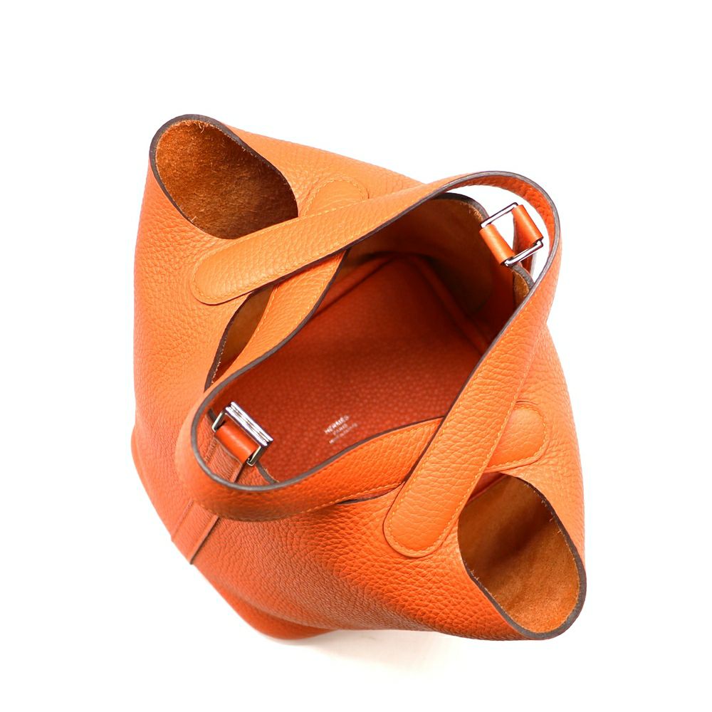 【リユース品】 エルメス HERMES バッグ ハンドバッグ ピコタンロック PM オレンジ/シルバー金具 【お取り寄せ】