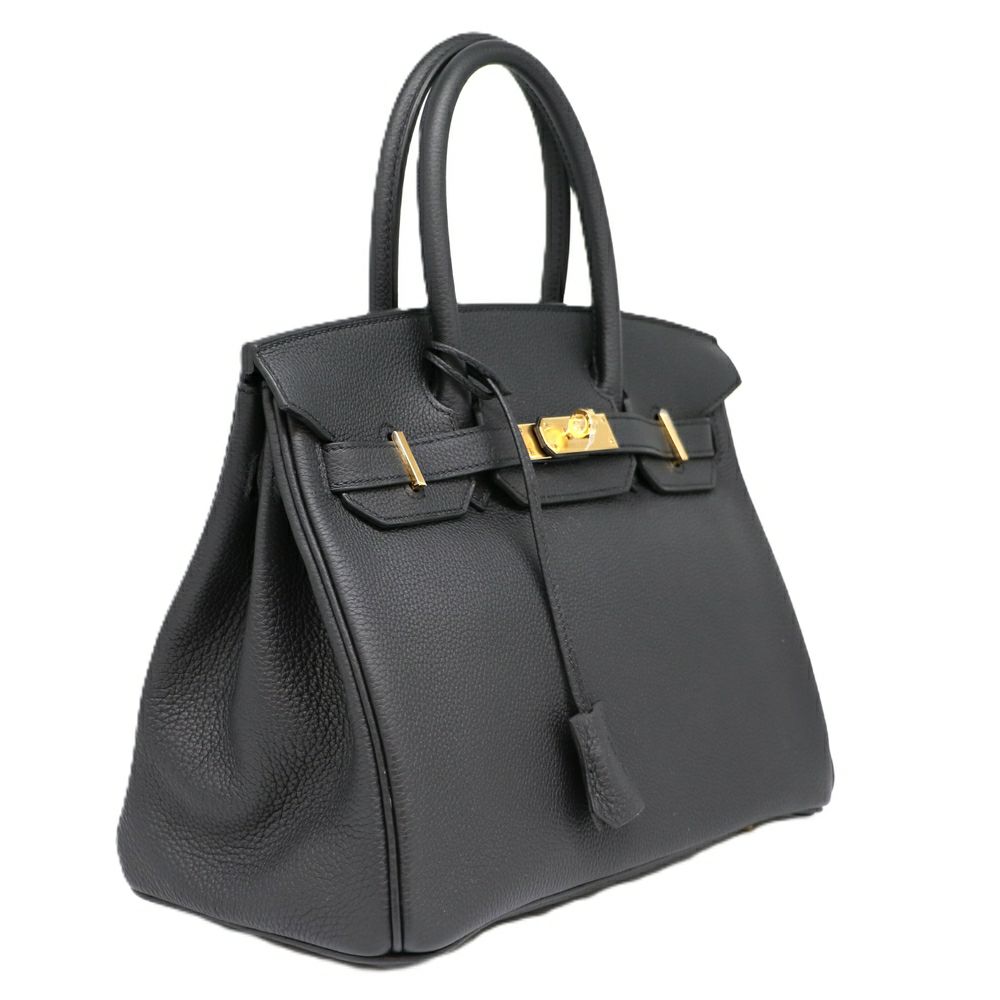 【リユース品】 エルメス HERMES バッグ ハンドバッグ バーキン30 ブラック/ゴールド金具 【お取り寄せ】