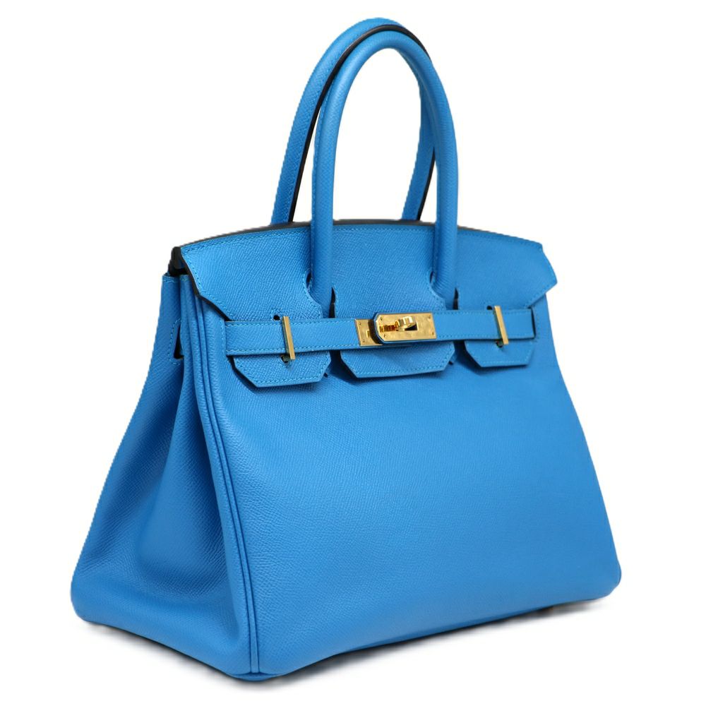 【リユース品】 エルメス HERMES バッグ ハンドバッグ バーキン30 ブルーザンジバル/ゴールド金具 【お取り寄せ】