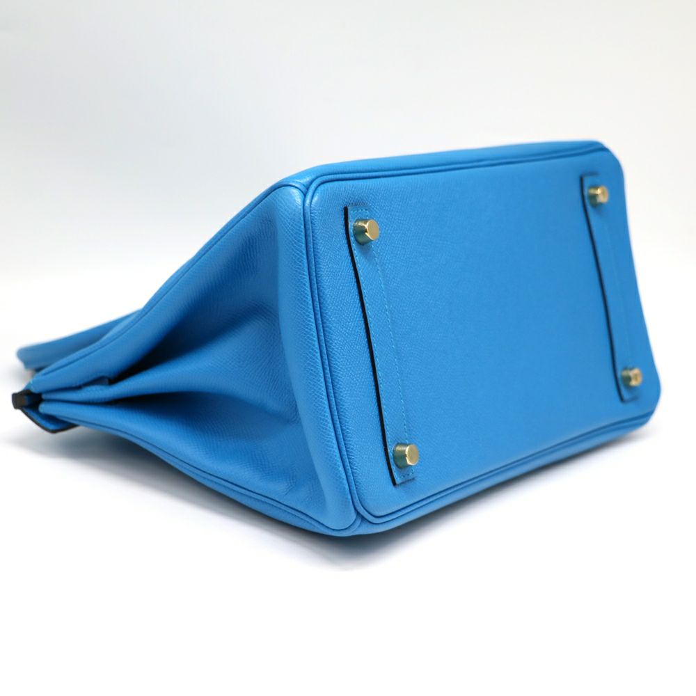 【リユース品】 エルメス HERMES バッグ ハンドバッグ バーキン30 ブルーザンジバル/ゴールド金具 【お取り寄せ】