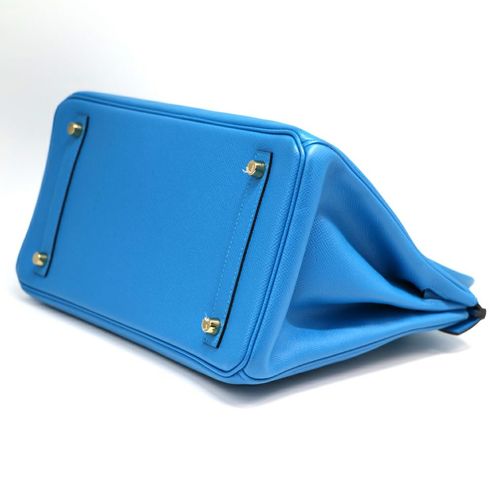 【リユース品】 エルメス HERMES バッグ ハンドバッグ バーキン30 ブルーザンジバル/ゴールド金具 【お取り寄せ】