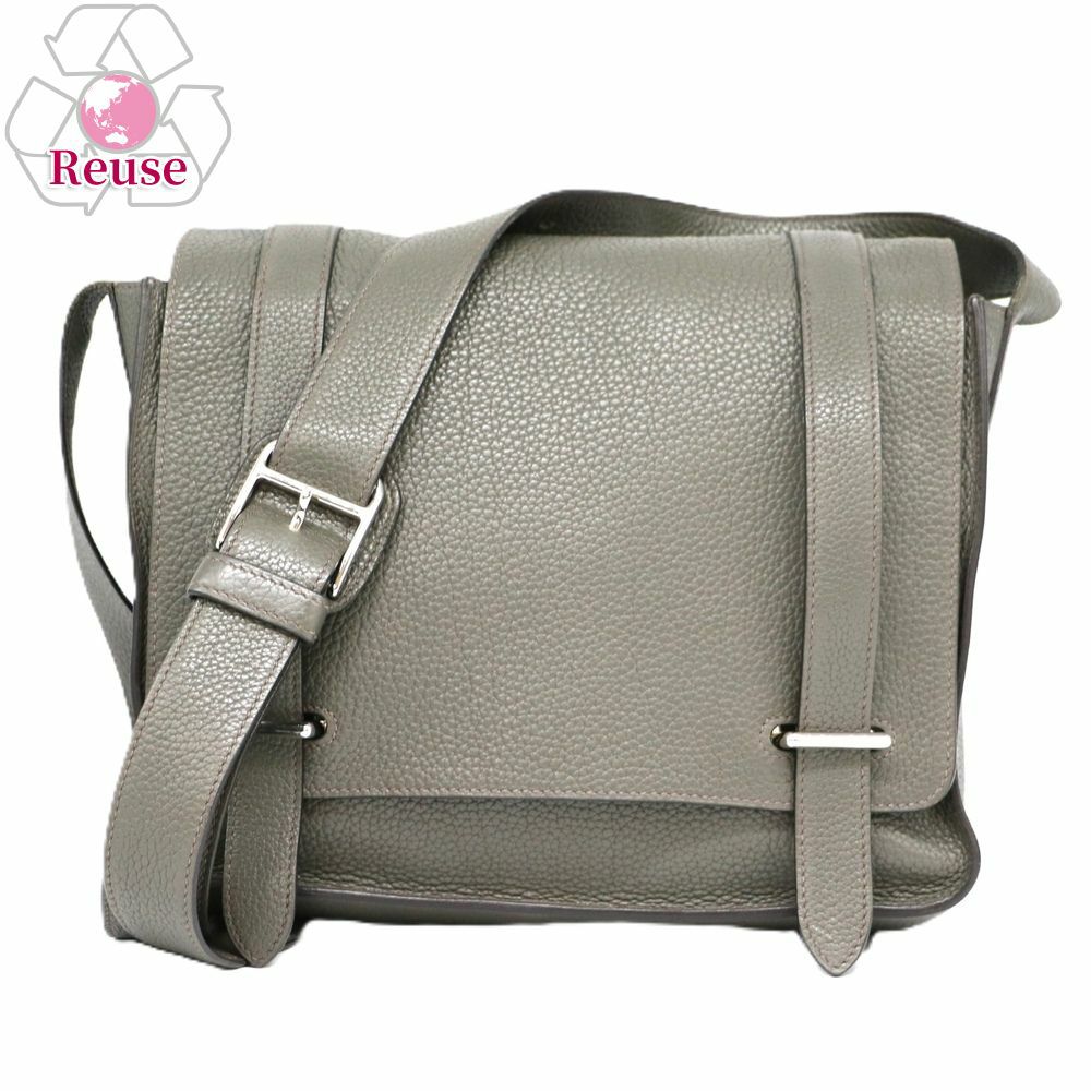 【リユース品】 エルメス HERMES バッグ ショルダーバッグ スティーブカポラル27 エタン/シルバー金具 【お取り寄せ】