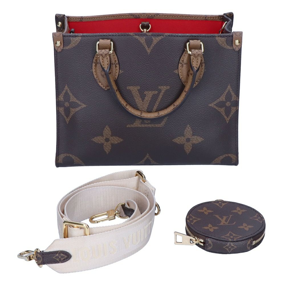【リユース品】 ルイヴィトン LOUIS VUITTON バッグ 2WAYバッグ オンザゴーPM M46373 ブラウン系 【お取り寄せ】