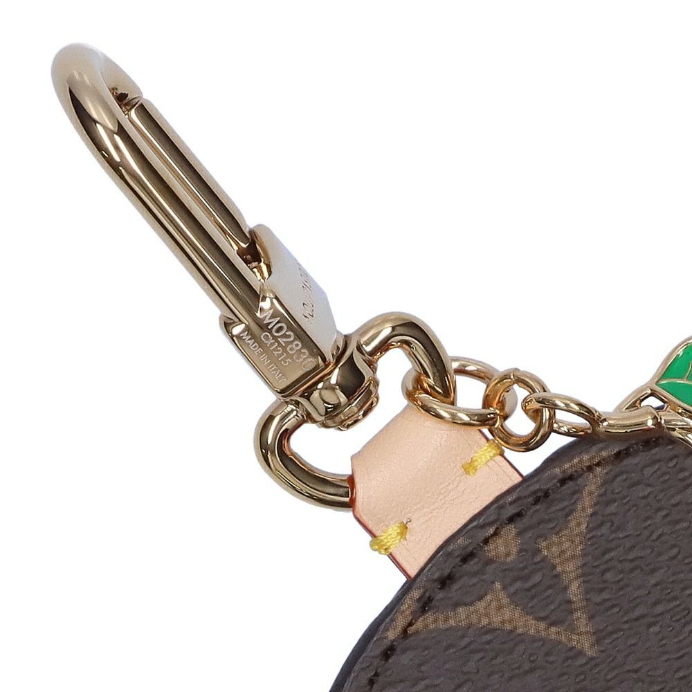 【リユース品】 ルイヴィトン LOUIS VUITTON 小物 キーホルダー LV × TM バッグチャーム･LV ミニ ミラー チェリー M02830 ブラウン系/レッド 【お取り寄せ】