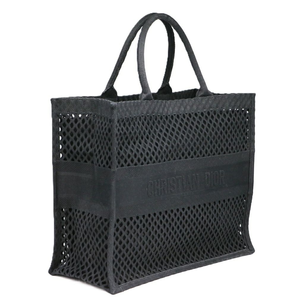 【リユース品】 ディオール DIOR バッグ トートバッグ ブックトート　ミディアム ブラック 【お取り寄せ】