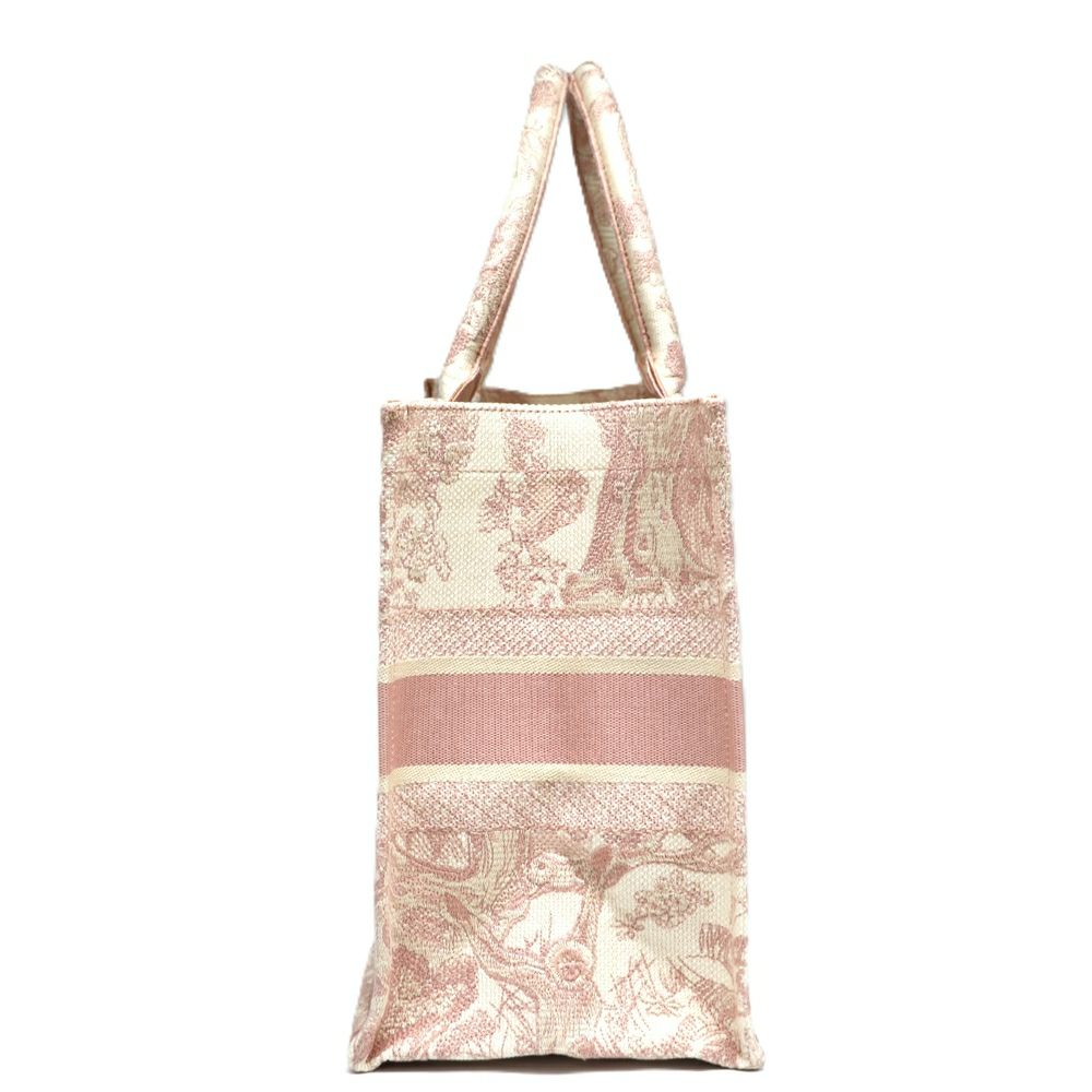 【リユース品】 ディオール DIOR バッグ トートバッグ ブックトート　ミディアム ピンク系 【お取り寄せ】