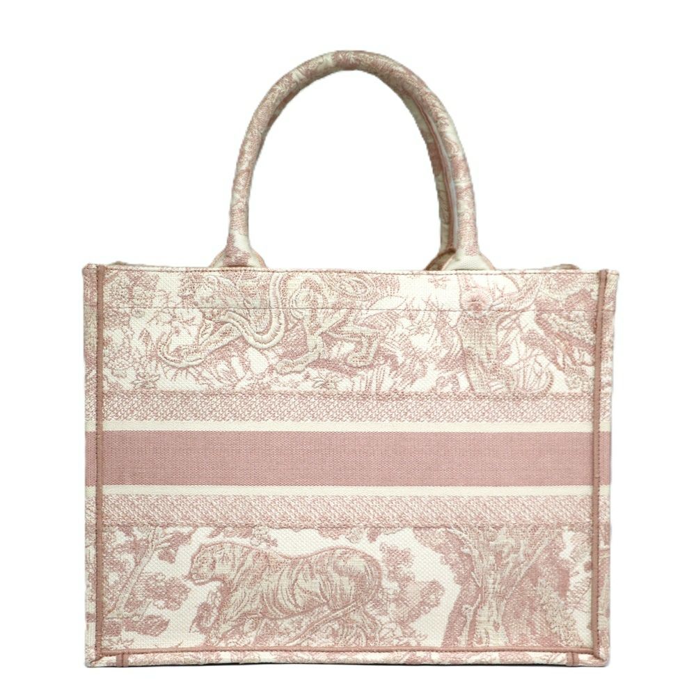 【リユース品】 ディオール DIOR バッグ トートバッグ ブックトート　ミディアム ピンク系 【お取り寄せ】