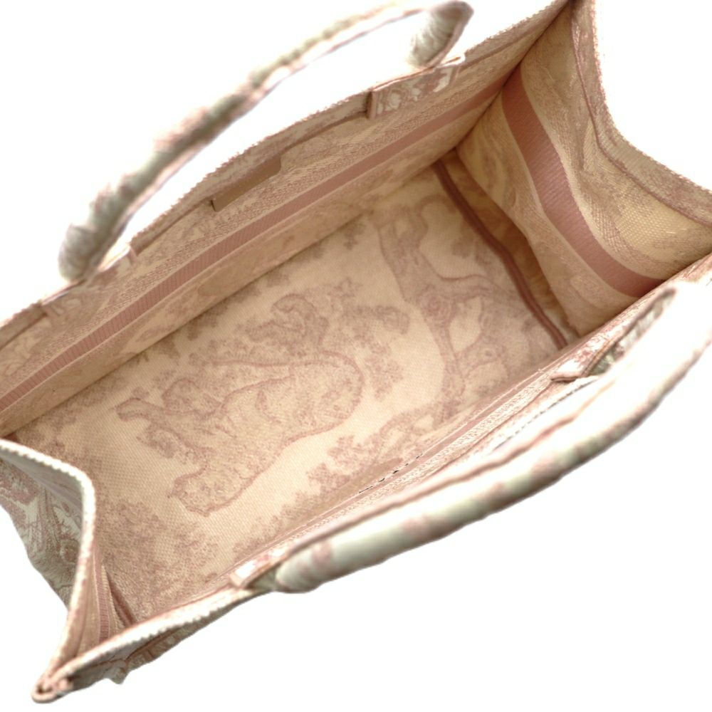 【リユース品】 ディオール DIOR バッグ トートバッグ ブックトート　ミディアム ピンク系 【お取り寄せ】