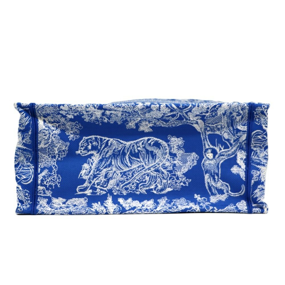 【リユース品】 ディオール DIOR バッグ トートバッグ ブックトート　ミディアム ブルー系 【お取り寄せ】