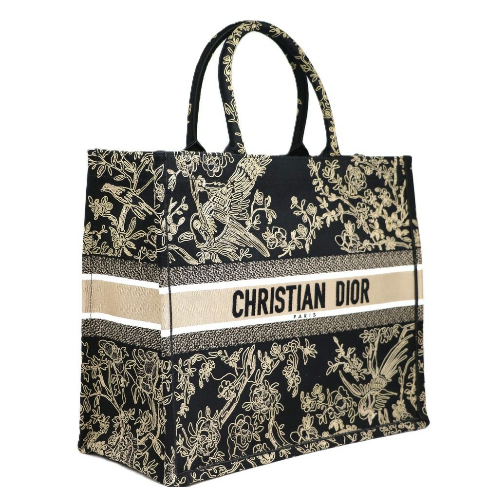 【リユース品】 ディオール DIOR バッグ トートバッグ ブックトート　ラージ ブラック系 【お取り寄せ】