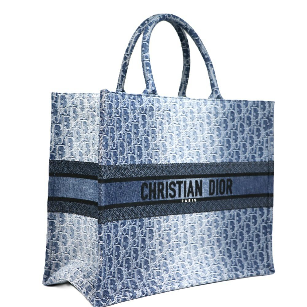 【リユース品】 ディオール DIOR バッグ トートバッグ ブックトート　ラージ グレー系 【お取り寄せ】