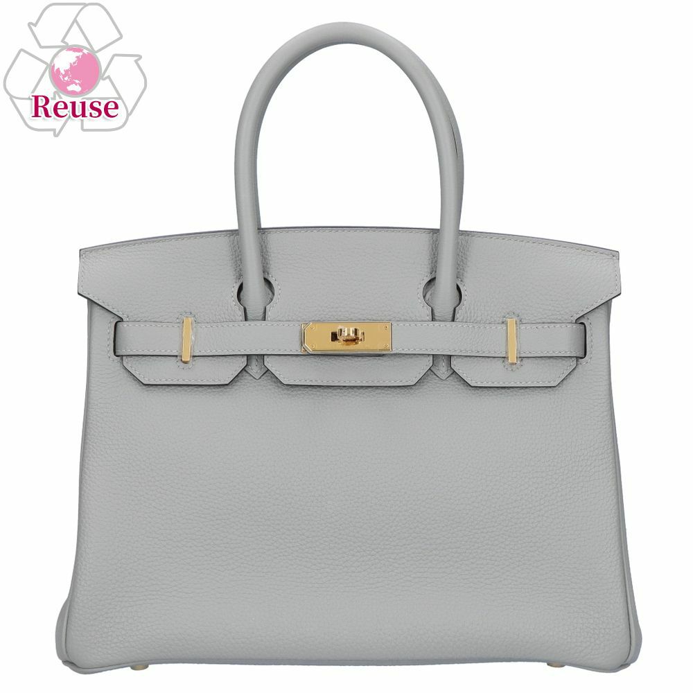 【リユース品】 エルメス HERMES バッグ ハンドバッグ バーキン30 ブルーグラシエ/ゴールド金具 【お取り寄せ】