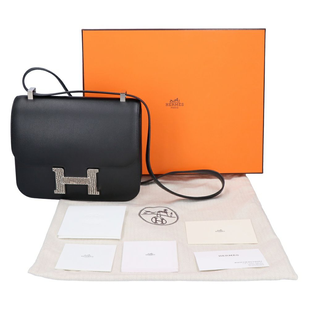 【リユース品】 エルメス HERMES バッグ ショルダーバッグ コンスタンス3ミニ ブラック/シルバー金具 【お取り寄せ】