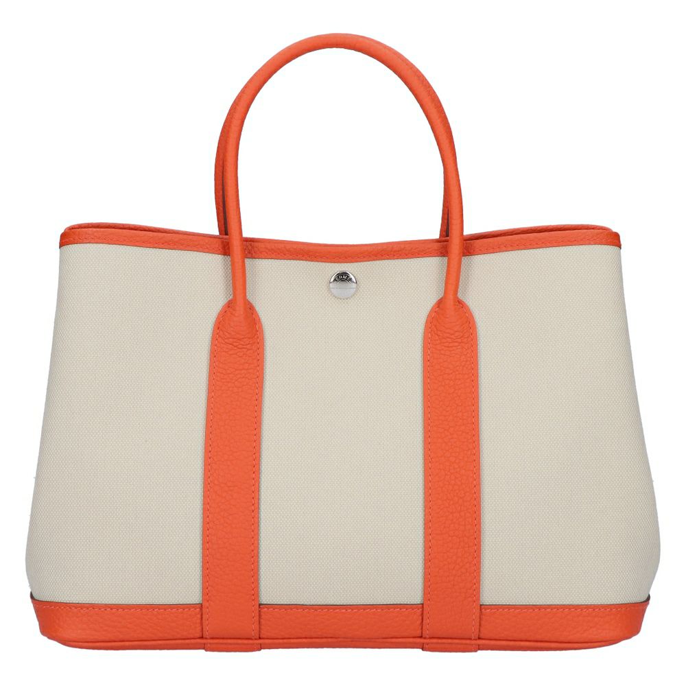 【リユース品】 エルメス HERMES バッグ ハンドバッグ ガーデンパーティ TPM オレンジ系 【お取り寄せ】
