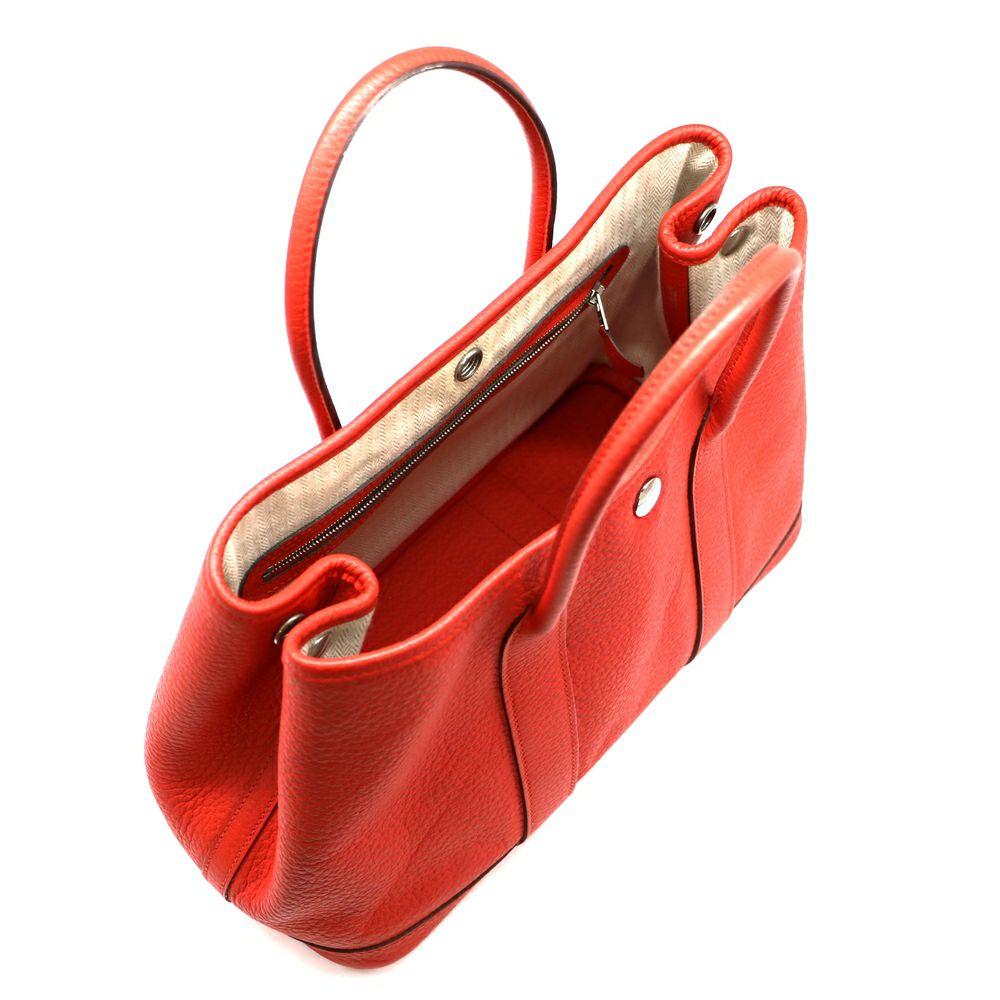 【リユース品】 エルメス HERMES バッグ トートバッグ ガーデンパーティTPM レッド系 【お取り寄せ】
