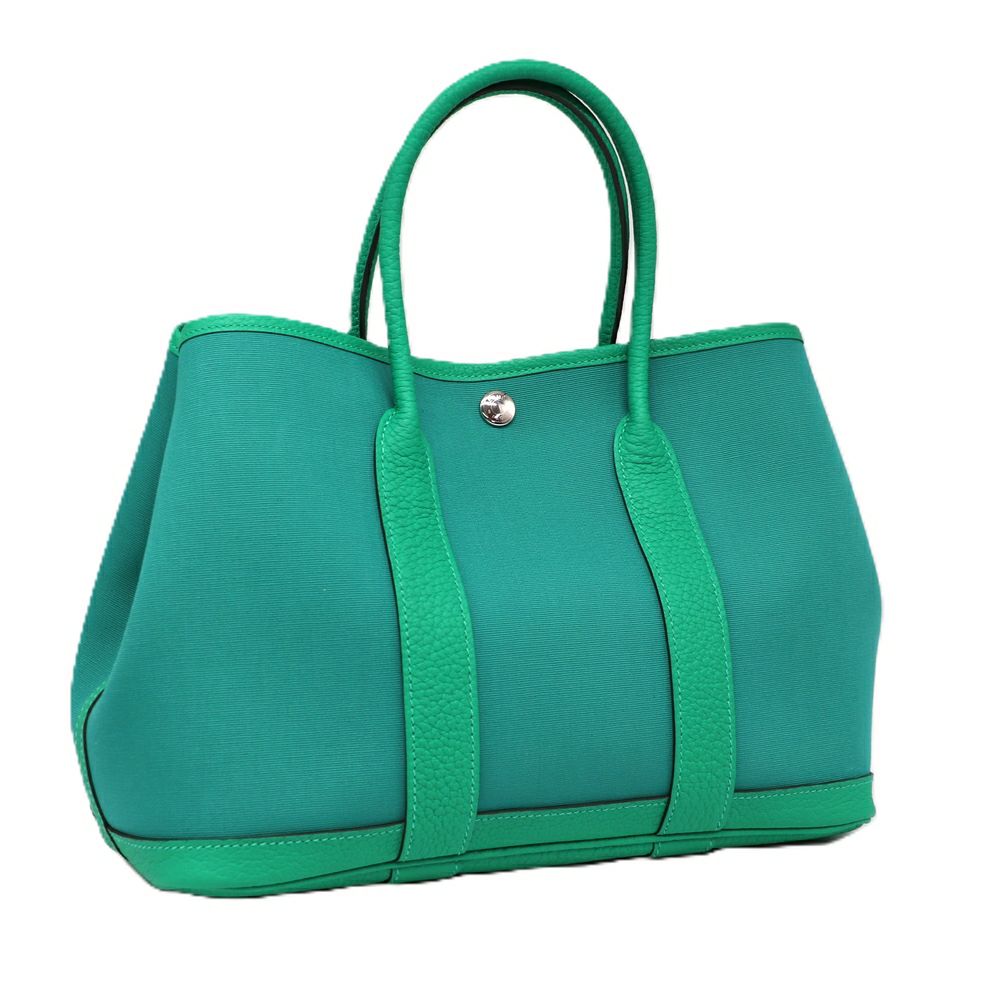 【リユース品】 エルメス HERMES バッグ トートバッグ ガーデンパーティTPM グリーン系 【お取り寄せ】