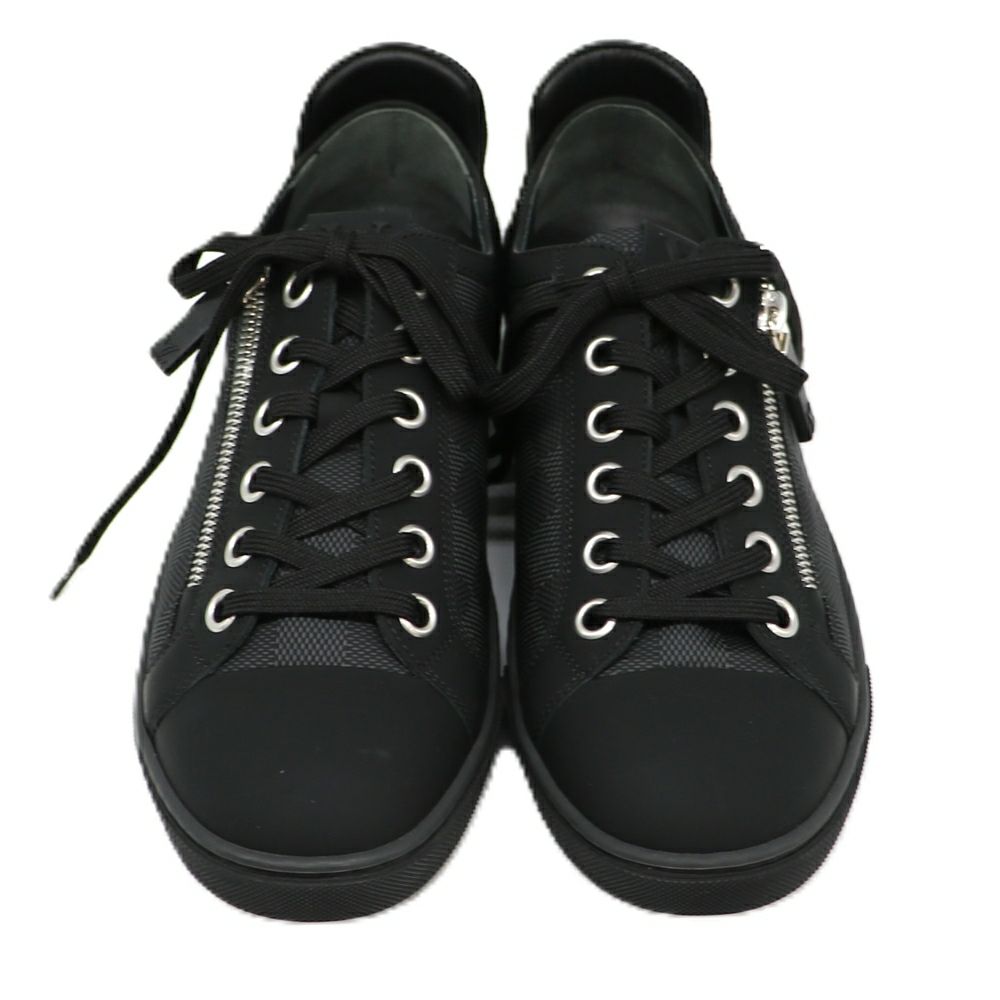 【リユース品】 ルイヴィトン LOUIS VUITTON 靴 メンズシューズ スニーカー ダミエ・グラフィット サイドジップスニーカー ブラック 【お取り寄せ】