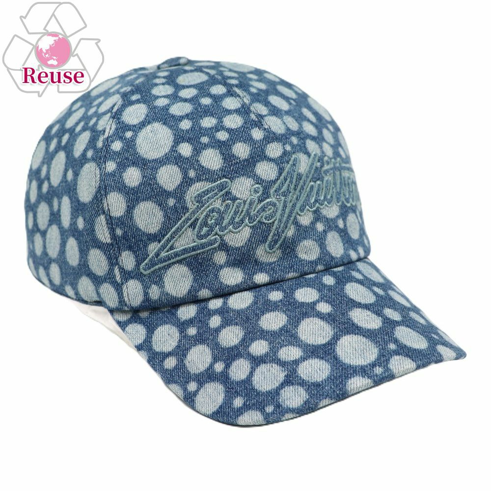 【リユース品】 ルイヴィトン LOUIS VUITTON 帽子 メンズ キャップ LV×YK　インフィニティ ドット キャップ デニムブルー 【お取り寄せ】