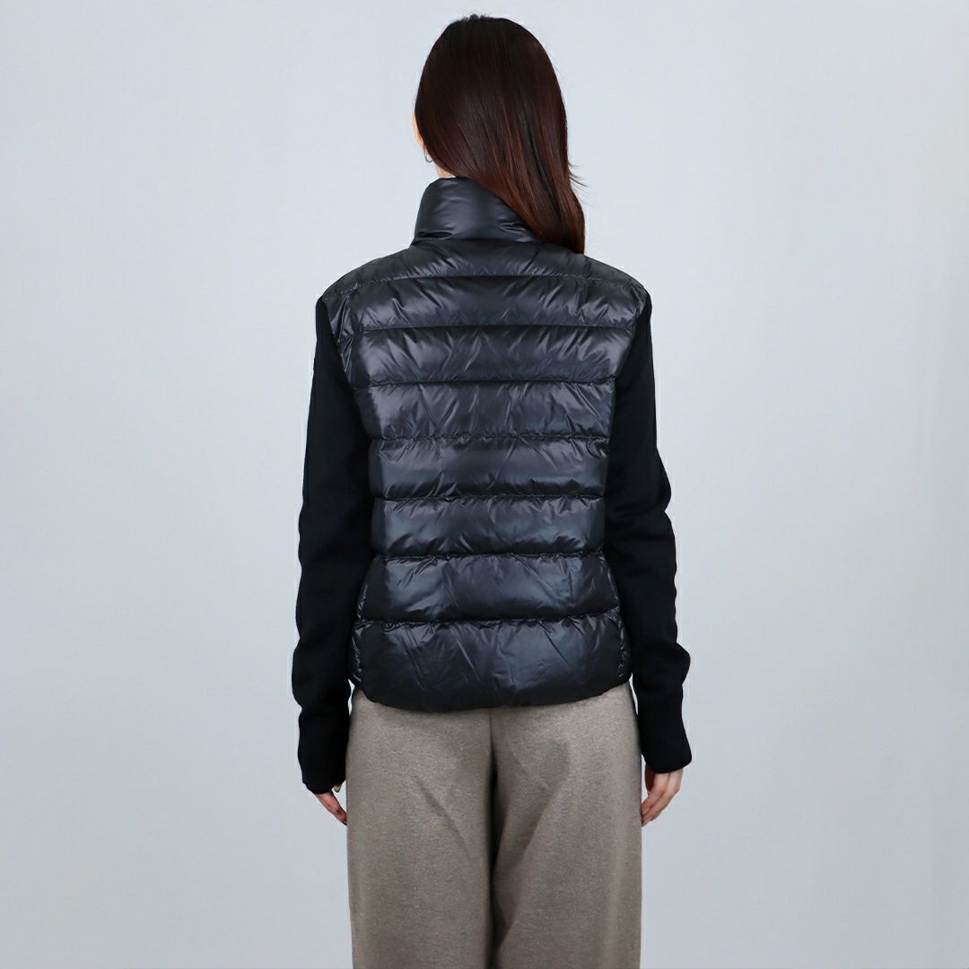 モンクレール MONCLER レディース ダウンジャケット ダウンニット セーター カーディガン 9B000 24 M1131 999 BLACK