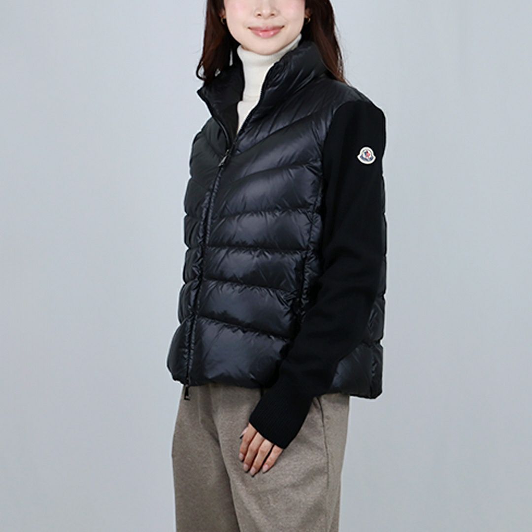 モンクレール MONCLER レディース ダウンジャケット ダウンニット セーター カーディガン 9B000 24 M1131 999 BLACK