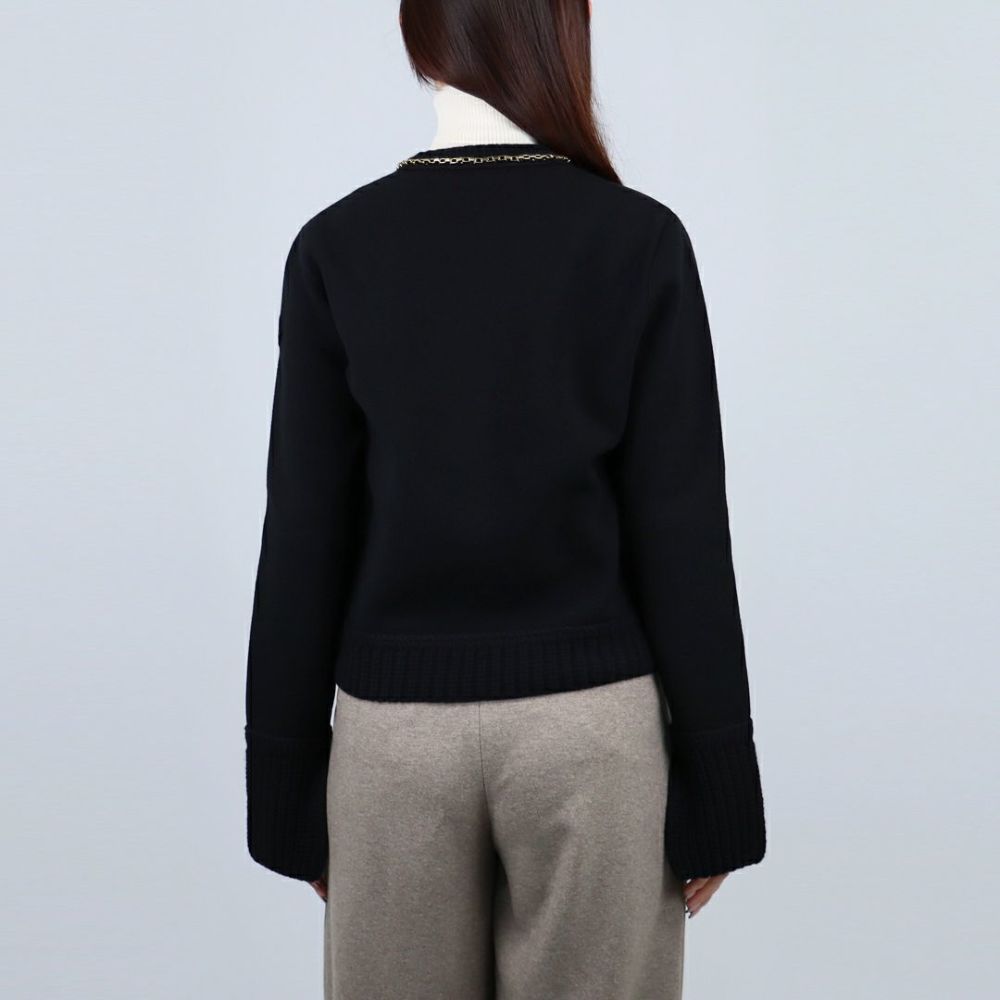 モンクレール MONCLER レディース ニットダウン ダウンカーディガン 9B000 17 M1241 999 BLACK