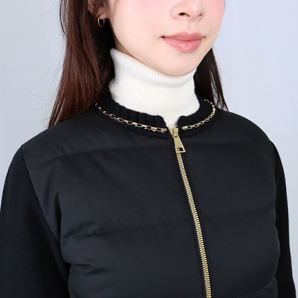 モンクレール MONCLER レディース ニットダウン ダウンカーディガン 9B000 17 M1241 999 BLACK