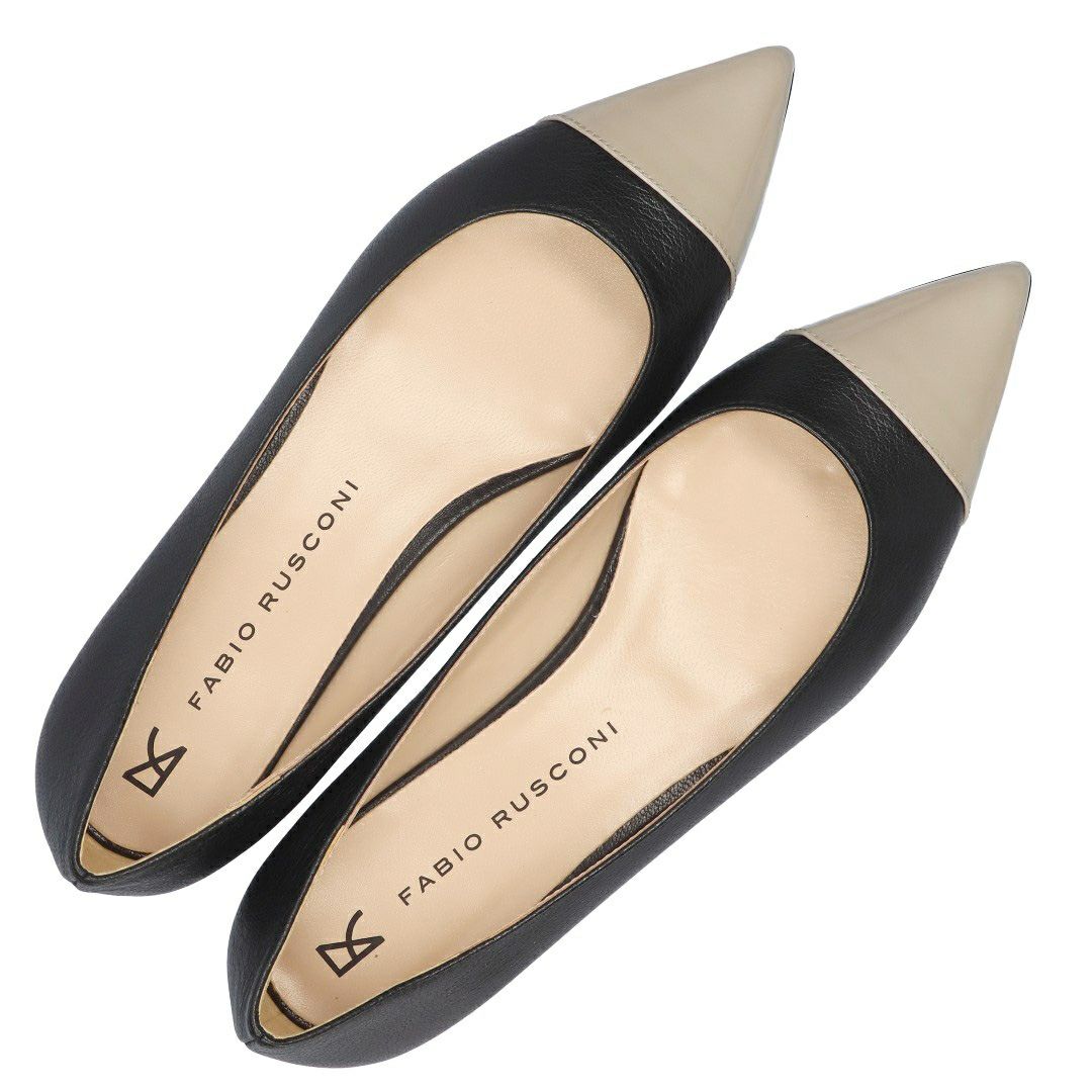 ファビオルスコーニ FABIO RUSCONI 靴 シューズ レディース ポインテッドトゥパンプス バイカラー F5082