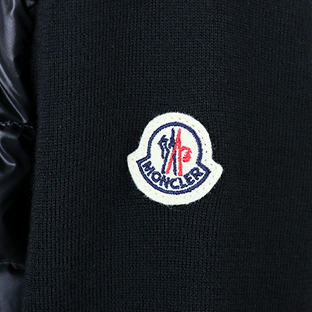 モンクレール MONCLER レディース ダウンジャケット ダウンニット セーター カーディガン 9B000 25 M1131 999 BLACK 【お取り寄せ】