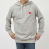 コムデギャルソン COMME DES GARCONS ユニセックス パーカー フーディ スウェット プルオーバー PLAY プレイ T170 SWEATSHIRT RED EMBLEM
