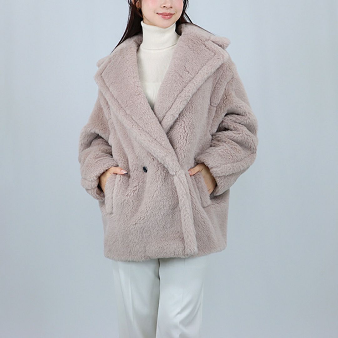 マックスマーラ MAXMARA レディース ショートコート ボアコート バージンウールコート OLGA オルガ テディベア 2521086032600