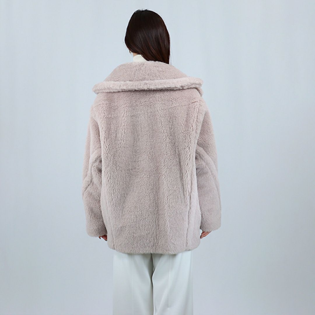 マックスマーラ MAXMARA レディース ショートコート ボアコート バージンウールコート OLGA オルガ テディベア 2521086032600