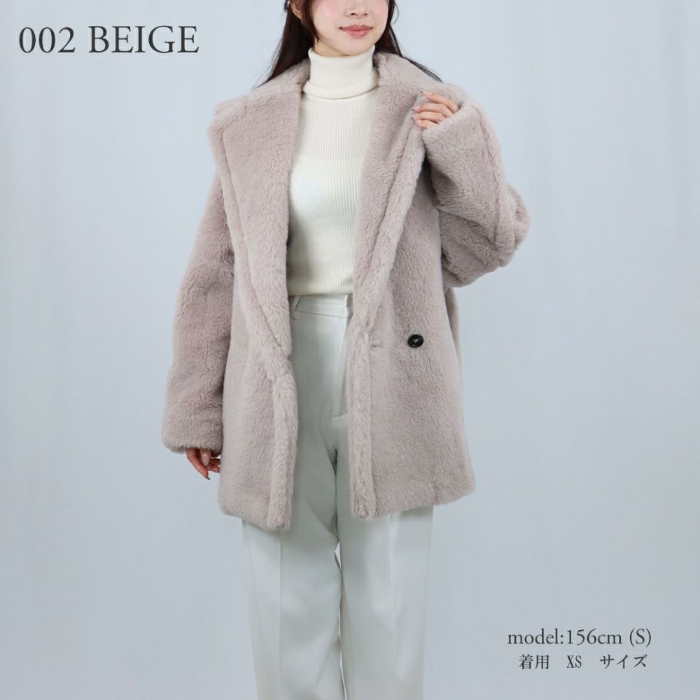マックスマーラ MAXMARA レディース ショートコート ボアコート バージンウールコート OLGA オルガ テディベア 2521086032600