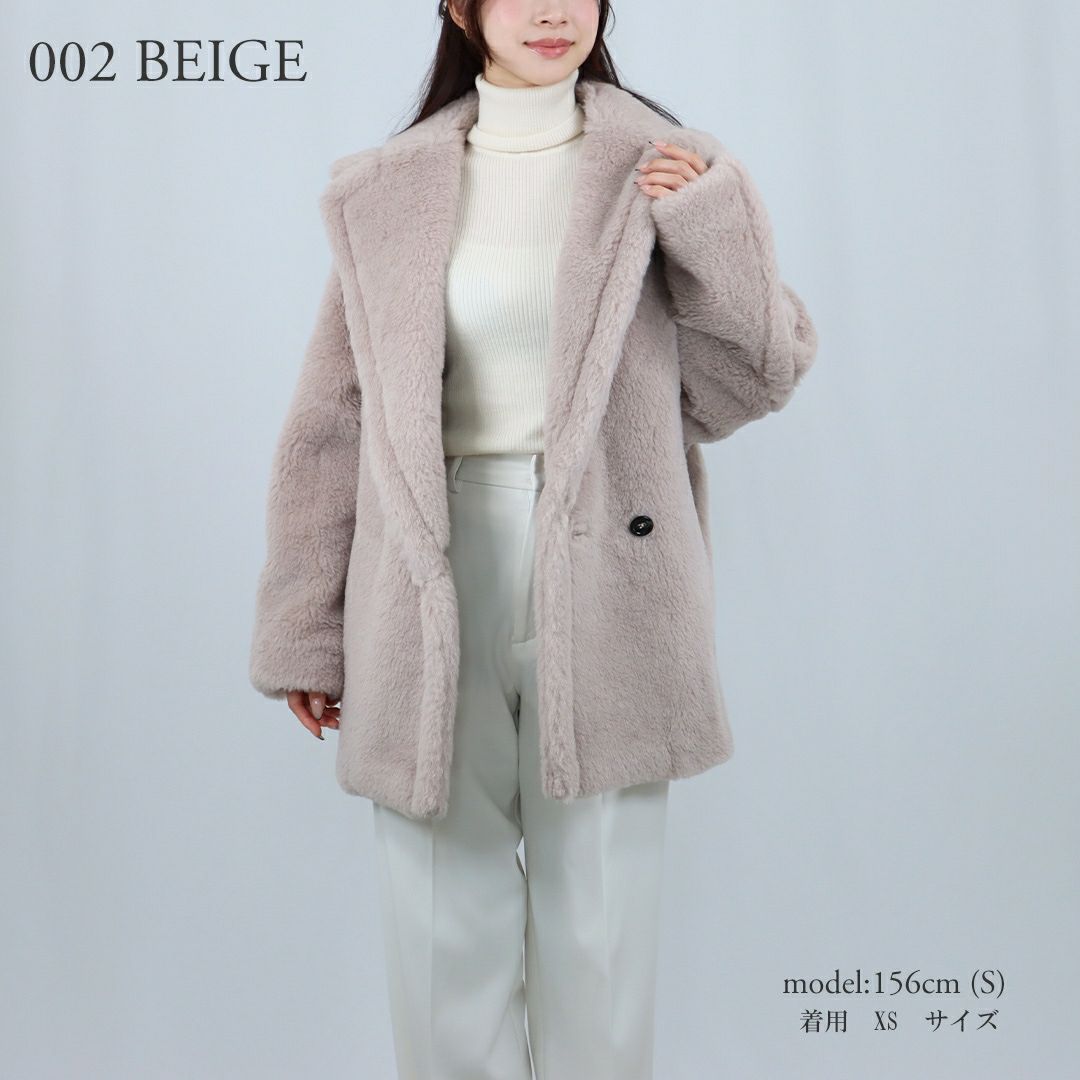 マックスマーラ MAXMARA レディース ショートコート ボアコート バージンウールコート OLGA オルガ テディベア 2521086032600