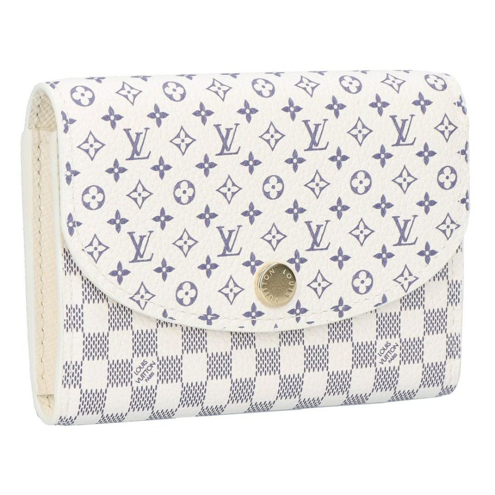 ルイヴィトン LOUIS VUITTON 折財布 二つ折り財布 ダミエ・アズール M25745 ポルトモネ･ロザリ